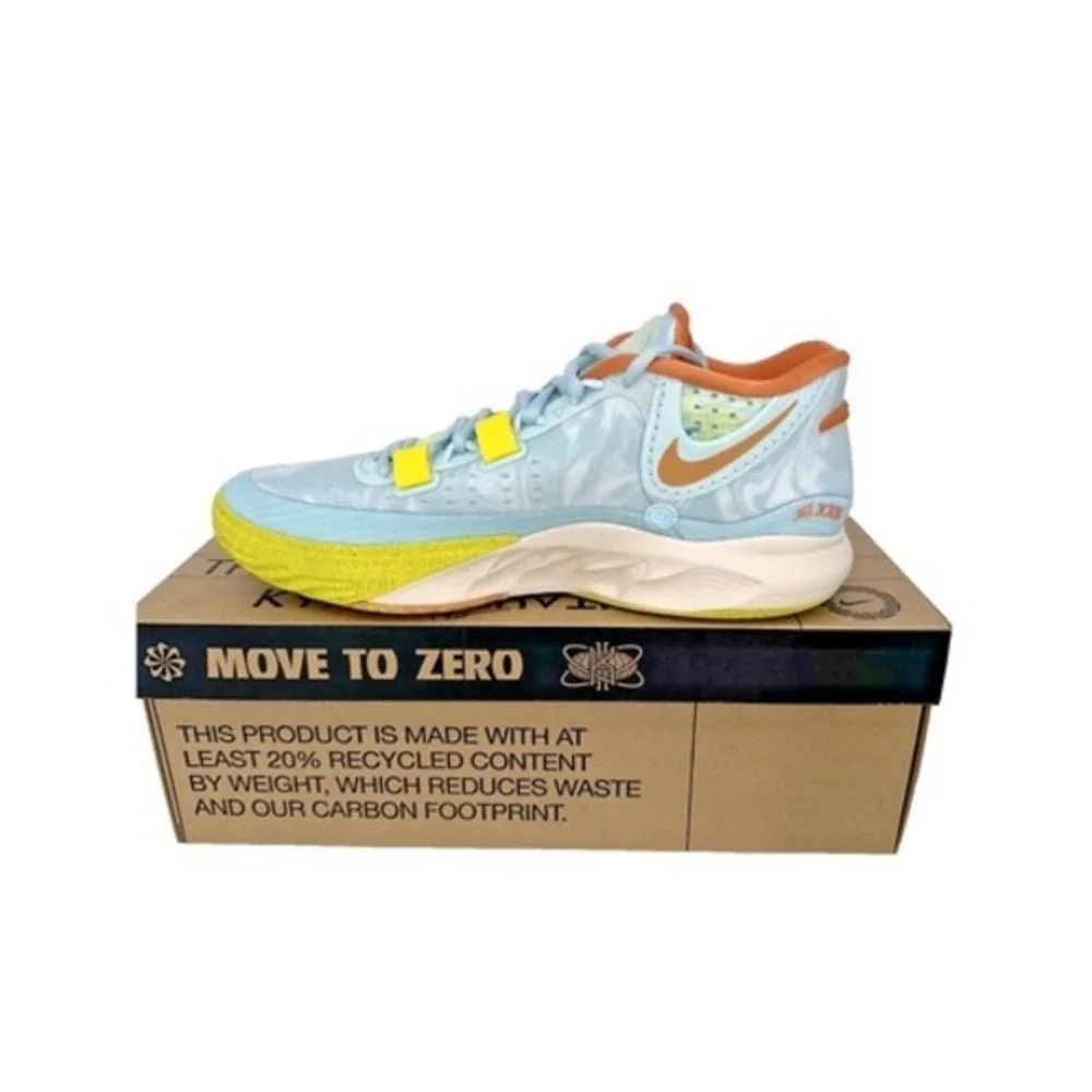 Nike Kyrie 8 Glacier Blue Yellow Strike Mens Basketball Shoes DJ6017-400 SZ 13.5